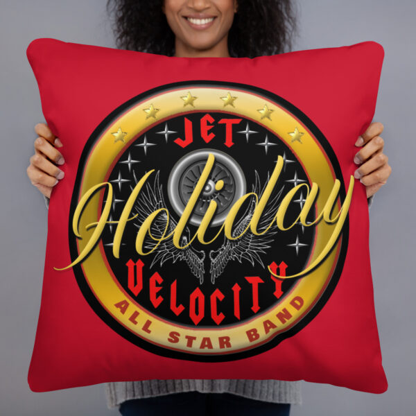 Jet Velocity Holiday All Star Band Pillow (Red)