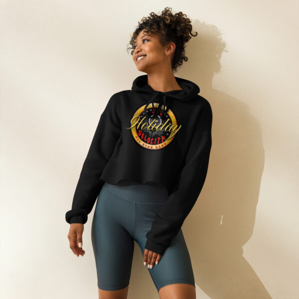 Jet Velocity Holiday All Star Band Crop Hoodie